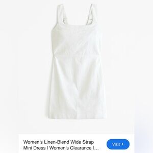 Abercrombie White Linen mini dress